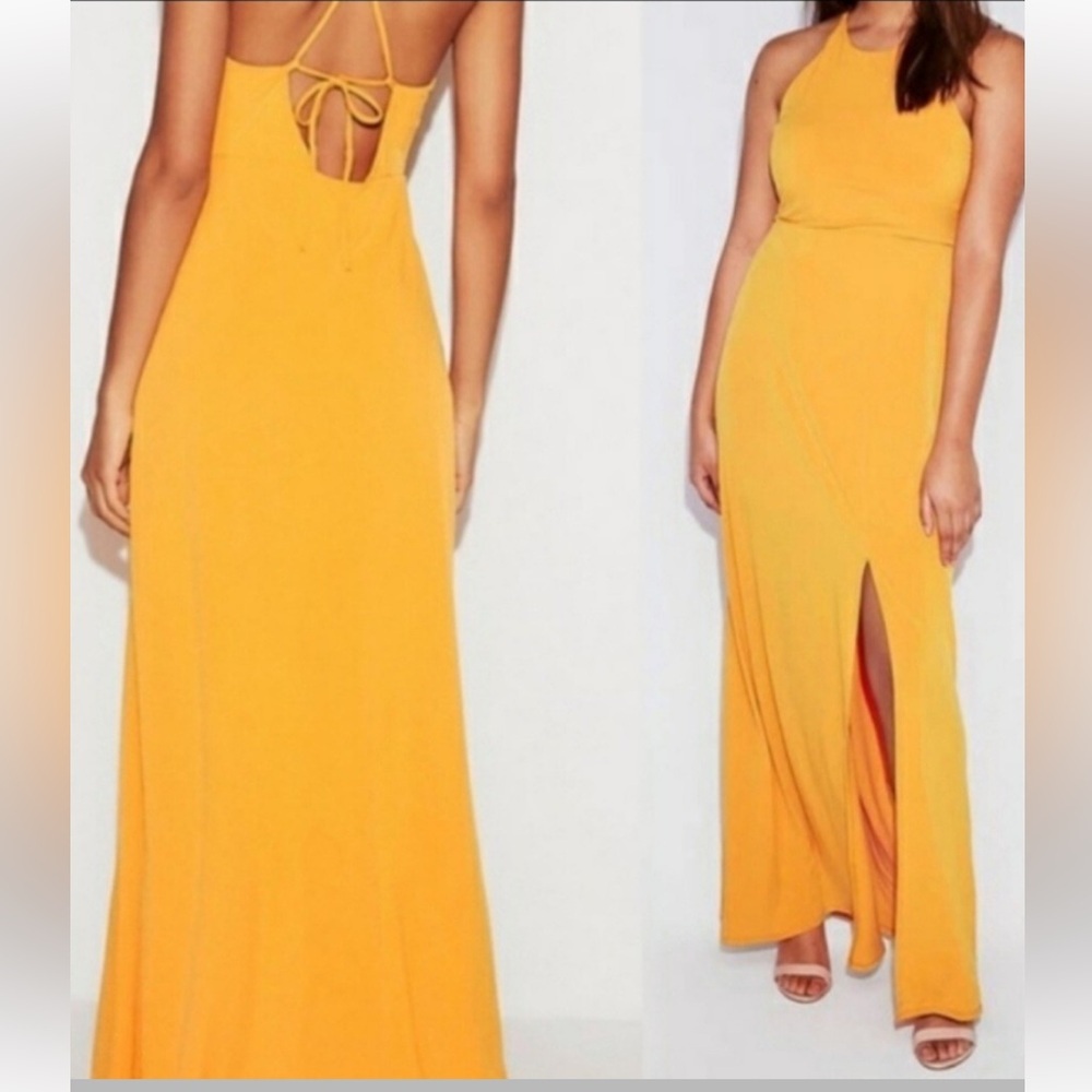 Express‎ NEW WITHOUT TAGS High Neck Open Back Maxi Dress medium boho party